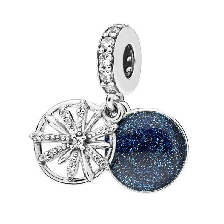 Genuine 925 Sterling Silver Dazzling Wishes Dangle Charm, Clear & Blue Enamel Bead Fit pandora Bracelet & Necklace Diy Jewelry
Genuine 925 Sterling Silver Dazzling Wishes Dangle Charm, Clear & Blue Enamel Bead Fit pandora Bracelet & Necklace Diy Jewelry