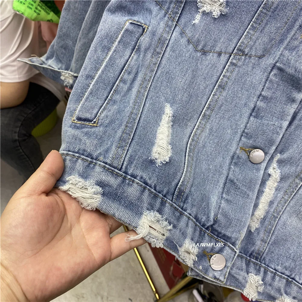 Harajuku Loose Vintage Blue Hole Denim Jacket Women Spring 2021 Heavy Work Beaded Jeans Jacket Casual Chaqueta Mujer Female Coat
Harajuku Loose Vintage Blue Hole Denim Jacket Women Spring 2021 Heavy Work Beaded Jeans Jacket Casual Chaqueta Mujer Female Coat