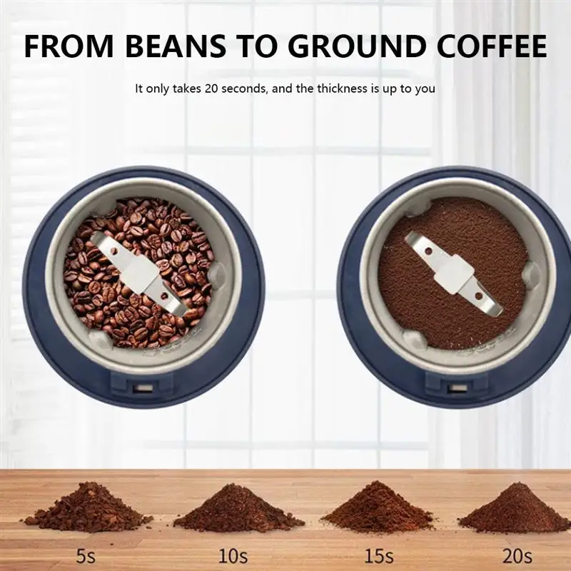 Electric Coffee Grinder Mini Household Powerful Bean Grinder for Coffee Beans Spices Nuts Seeds Peanuts Grains Herbs
Electric Coffee Grinder Mini Household Powerful Bean Grinder for Coffee Beans Spices Nuts Seeds Peanuts Grains Herbs