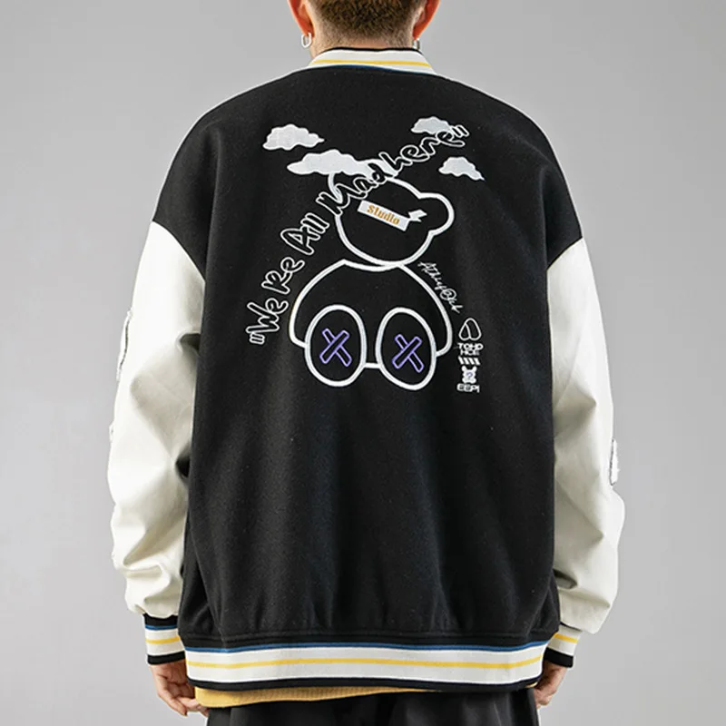 Hiphop Harajuku Baseball Uniform Clothes for teens compilations Jacket College Korean tops bomber jackets Gothic couple colthing
Hiphop Harajuku Baseball Uniform Clothes for teens compilations Jacket College Korean tops bomber jackets Gothic couple colthing