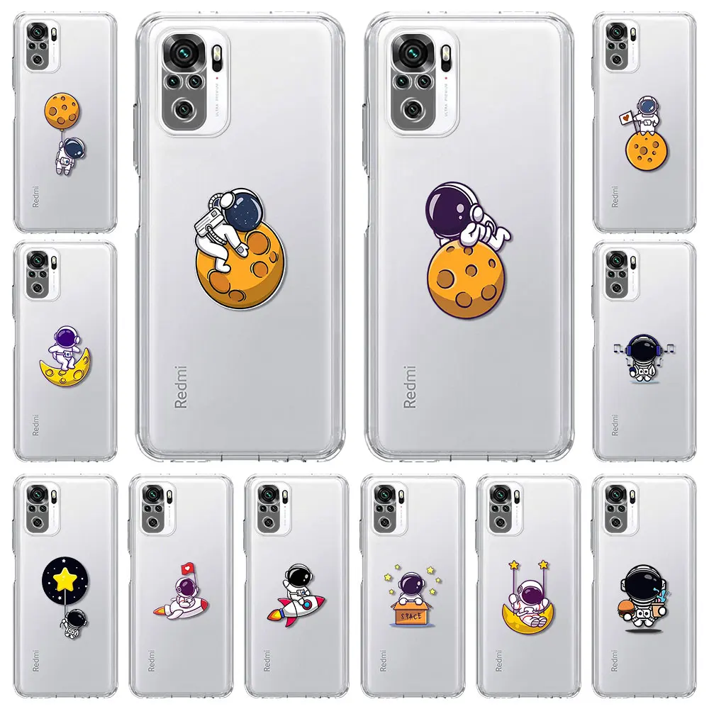 Case For Xiaomi Redmi Note 10 K40 9S 9 7 8 Pro 8T 9 9A 7A 9T 9C 6A 8A Transparent Phone Cover Cute Cartoon Astronaut Star Space
Case For Xiaomi Redmi Note 10 K40 9S 9 7 8 Pro 8T 9 9A 7A 9T 9C 6A 8A Transparent Phone Cover Cute Cartoon Astronaut Star Space