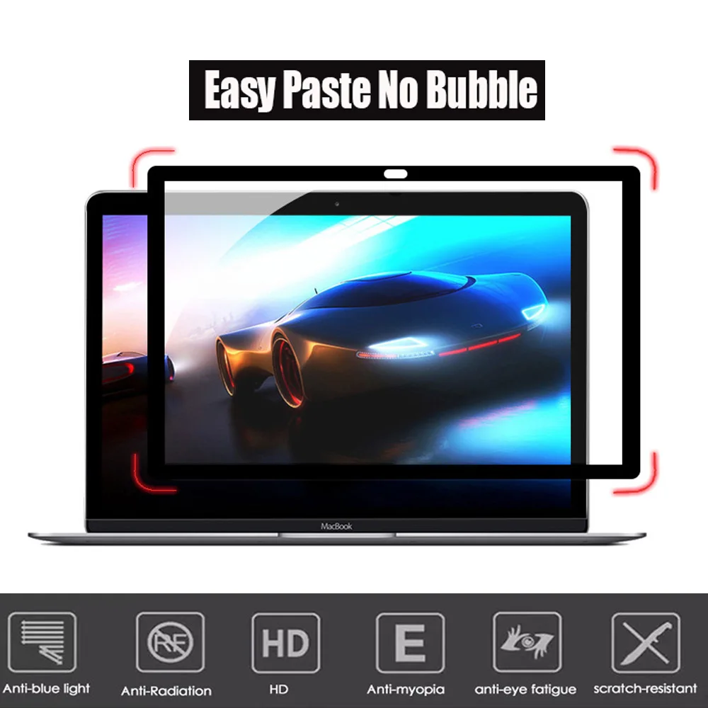 Easy Paste No Bubble Screens Protective film with Black Frame For 2012-2015 MacBook Pro 13 inch CD ROM Model A1278
Easy Paste No Bubble Screens Protective film with Black Frame For 2012-2015 MacBook Pro 13 inch CD ROM Model A1278