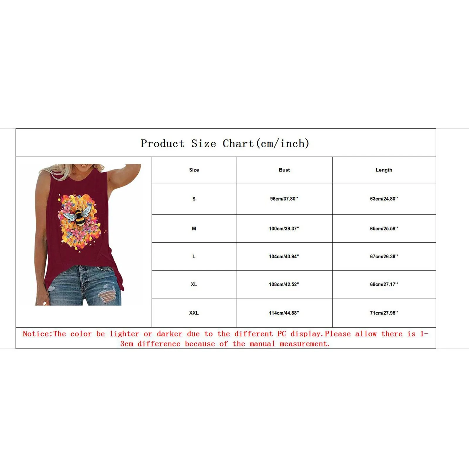 DG#Women Summer Tops O-neck honey Print Sleeveless Tank T-Shirts Graphic Blouse Korean Summer Casual Shirt vintage clothing
DG#Women Summer Tops O-neck honey Print Sleeveless Tank T-Shirts Graphic Blouse Korean Summer Casual Shirt vintage clothing