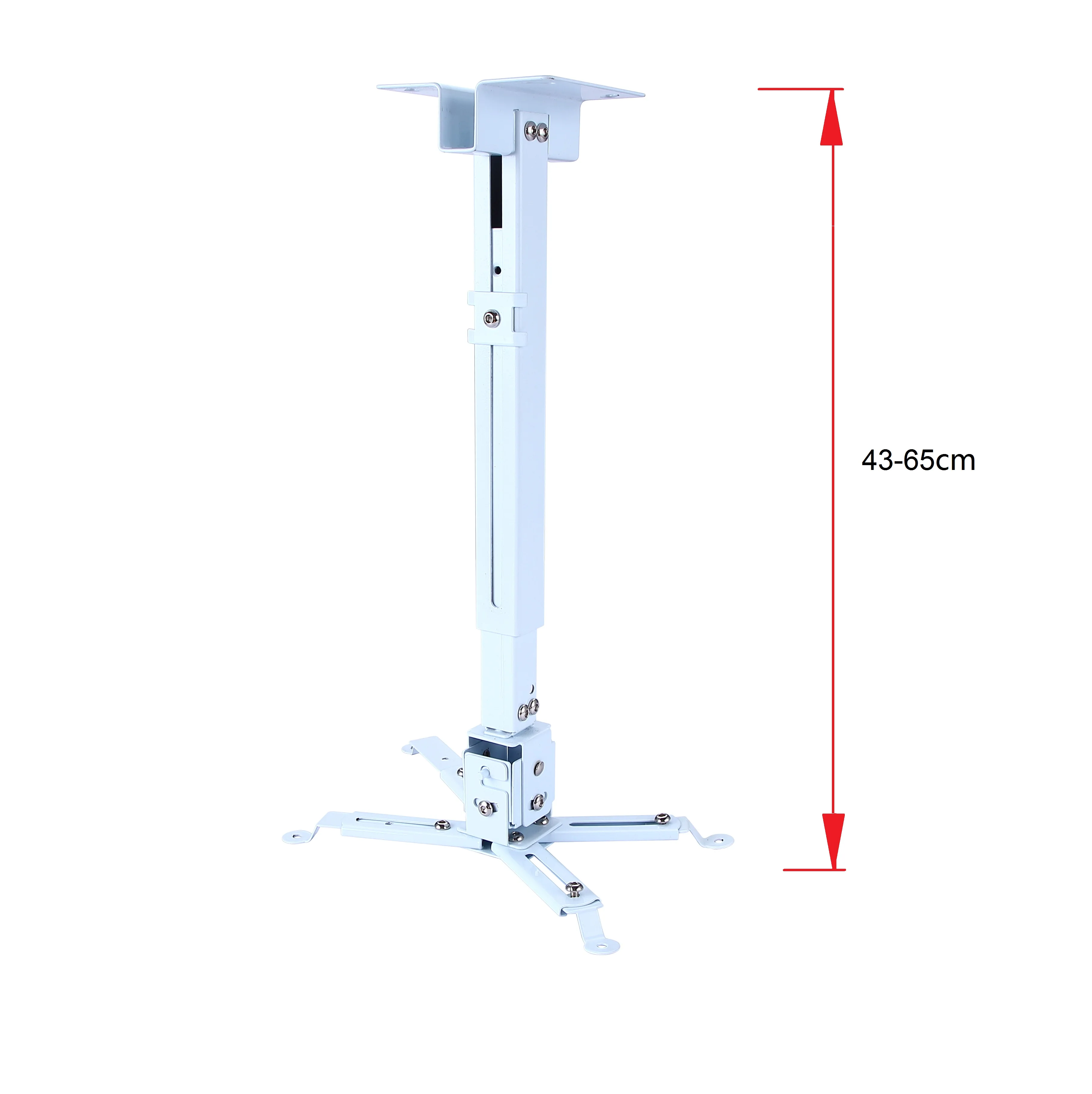 Universal Projector Ceiling Mount Adjustable Projector Wall Ceiling Bracket Holder Equipped with a full set of screws
Universal Projector Ceiling Mount Adjustable Projector Wall Ceiling Bracket Holder Equipped with a full set of screws
