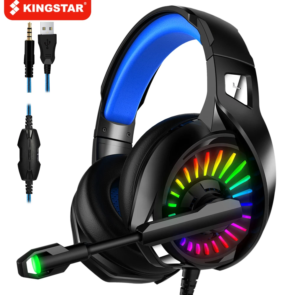 KINGSTAR Gaming Headphones 4D Stereo RGB Marquee Earphones Headset with Microphone for New Xbox One/Laptop/Computer Tablet Gamer 
KINGSTAR Gaming Headphones 4D Stereo RGB Marquee Earphones Headset with Microphone for New Xbox One/Laptop/Computer Tablet Gamer
