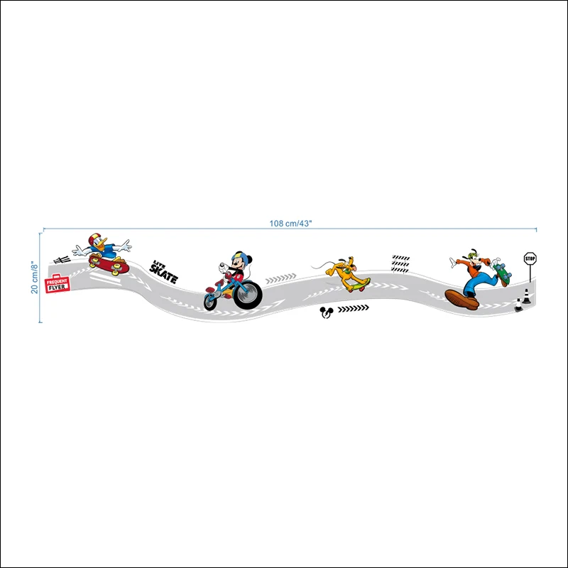 Disney Mickey Mouse Play Skateboard Funny Skiting Line Wall Stickers For Home Kitchen Kid Room Decor PVC Mural Wall Art Decals
Disney Mickey Mouse Play Skateboard Funny Skiting Line Wall Stickers For Home Kitchen Kid Room Decor PVC Mural Wall Art Decals