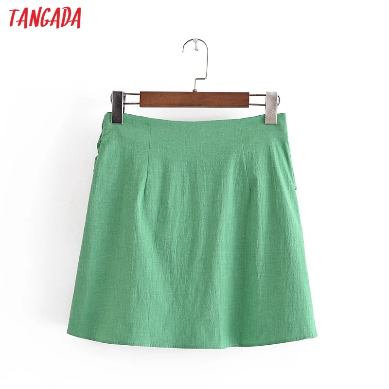 Tangada 2021 Women Green Bow Skirts Faldas Mujer Zipper French Style Female Mini Skirt 3H253
Tangada 2021 Women Green Bow Skirts Faldas Mujer Zipper French Style Female Mini Skirt 3H253