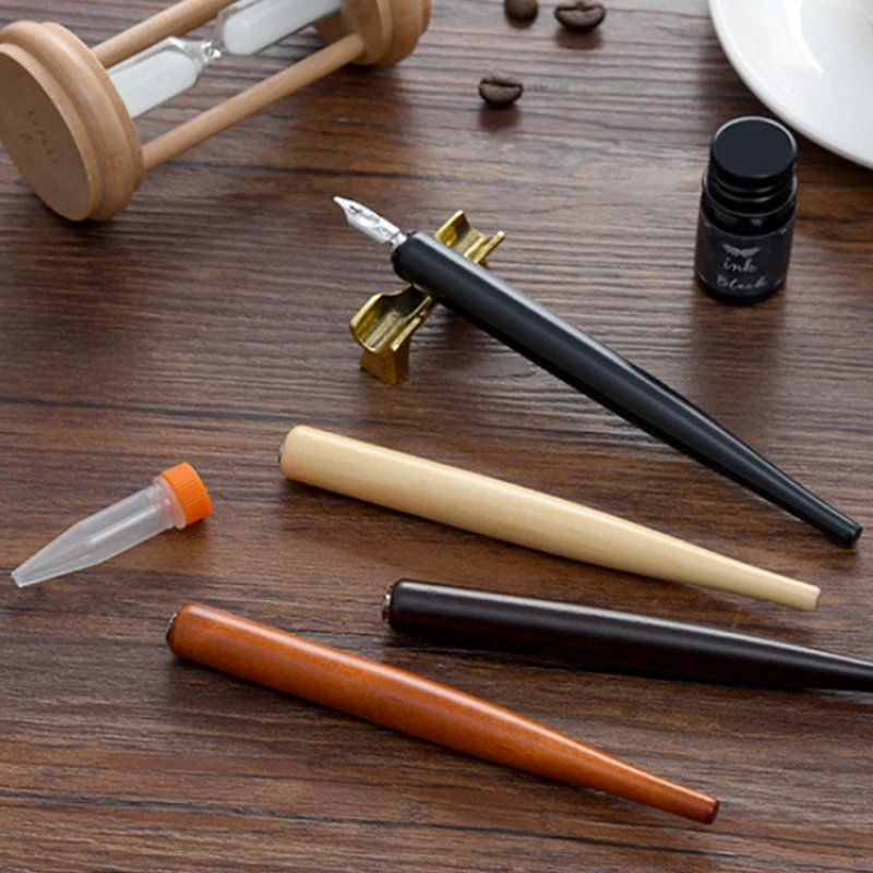 1 Set Retro Calligraphy Fountain Dip Pen with 5 Nibs Ink Kit Gift Box for Lettering Sketching Drawing Stationery
1 Set Retro Calligraphy Fountain Dip Pen with 5 Nibs Ink Kit Gift Box for Lettering Sketching Drawing Stationery