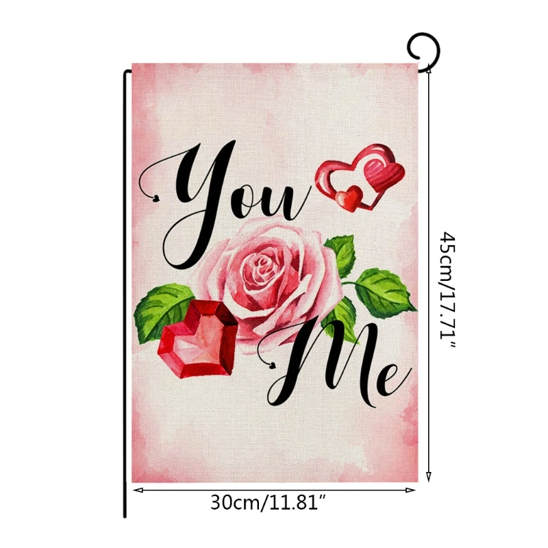 Happy Valentine's Day Garden Flag for Garden Decorations Valentine's Party Supplies
Happy Valentine's Day Garden Flag for Garden Decorations Valentine's Party Supplies