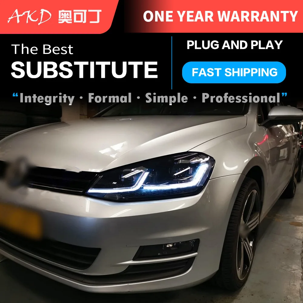 Car Styling Headlights for VW Golk7 Golf 7 MK7 LED Headlight 2009-2015 Head Lamp DRL Signal Projector Lens Automotive Accessorie 
Car Styling Headlights for VW Golk7 Golf 7 MK7 LED Headlight 2009-2015 Head Lamp DRL Signal Projector Lens Automotive Accessorie