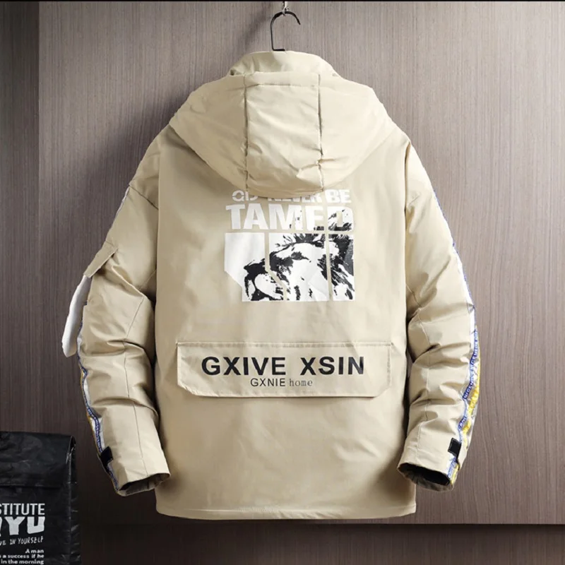 Men Clothing Winter Thick Tooling Multi-pocket Hooded Cotton Jacket for Men Korean Loose Youth Cotton Jacket Winter Coat
Men Clothing Winter Thick Tooling Multi-pocket Hooded Cotton Jacket for Men Korean Loose Youth Cotton Jacket Winter Coat