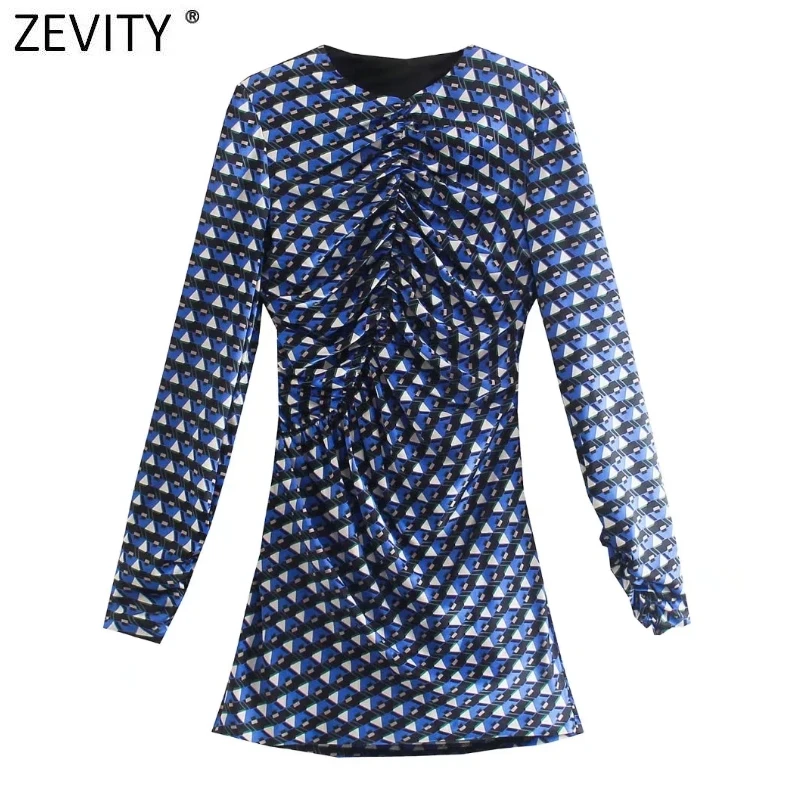 ZEVITY Women High Street Geometric Print Pleated Slim Mini Dress Female Chic Back Hollow Out Design Zipper Party Vestidos DS8930
ZEVITY Women High Street Geometric Print Pleated Slim Mini Dress Female Chic Back Hollow Out Design Zipper Party Vestidos DS8930