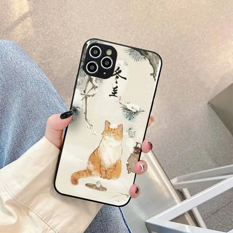 Solar terms Cat illustrations Phone Case For iPhone 5 5s se 6 6s 6spluse 7 7plus 8 x xr xs 11 12 Cover Fundas Coque
Solar terms Cat illustrations Phone Case For iPhone 5 5s se 6 6s 6spluse 7 7plus 8 x xr xs 11 12 Cover Fundas Coque