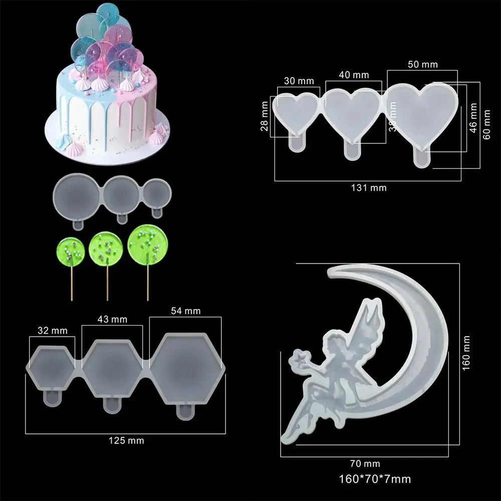 Various Cake Baking Accessories For Birthday Cake Moulds Heart/Round Chocolate Candy Lollipop Silicone Mold
Various Cake Baking Accessories For Birthday Cake Moulds Heart/Round Chocolate Candy Lollipop Silicone Mold