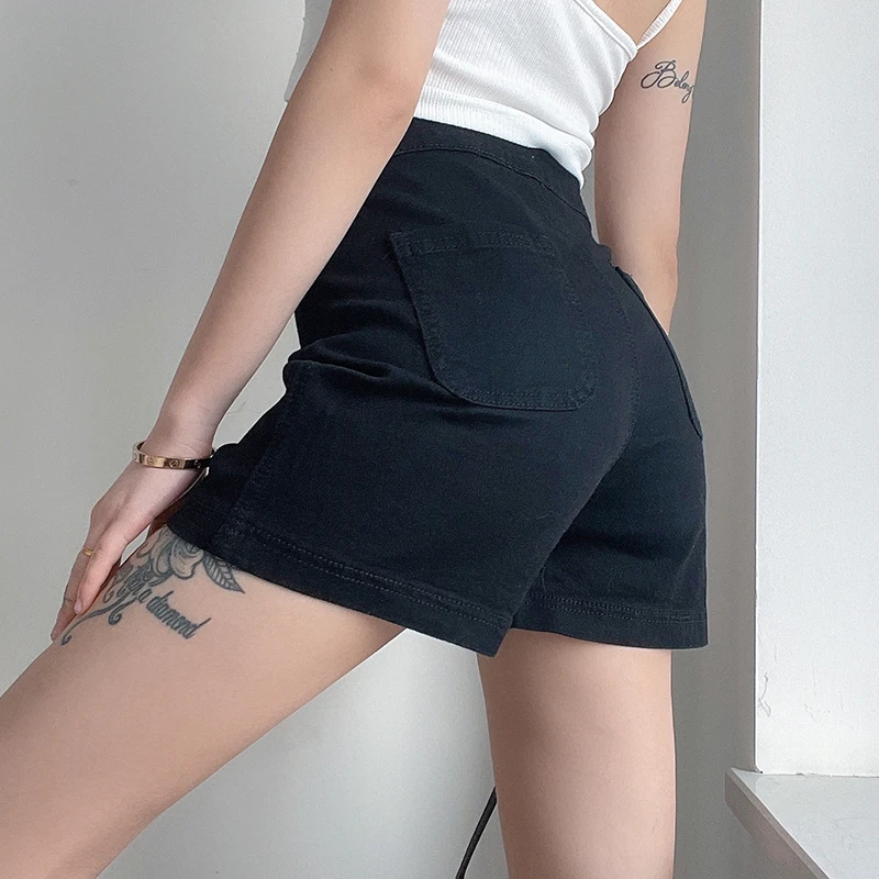 New 2021 Summer Women Black Jeans Shorts High Waist Streetwear Vintage Stretchy Denim Hot Pants Straight Basic Mom Denim Shorts
New 2021 Summer Women Black Jeans Shorts High Waist Streetwear Vintage Stretchy Denim Hot Pants Straight Basic Mom Denim Shorts