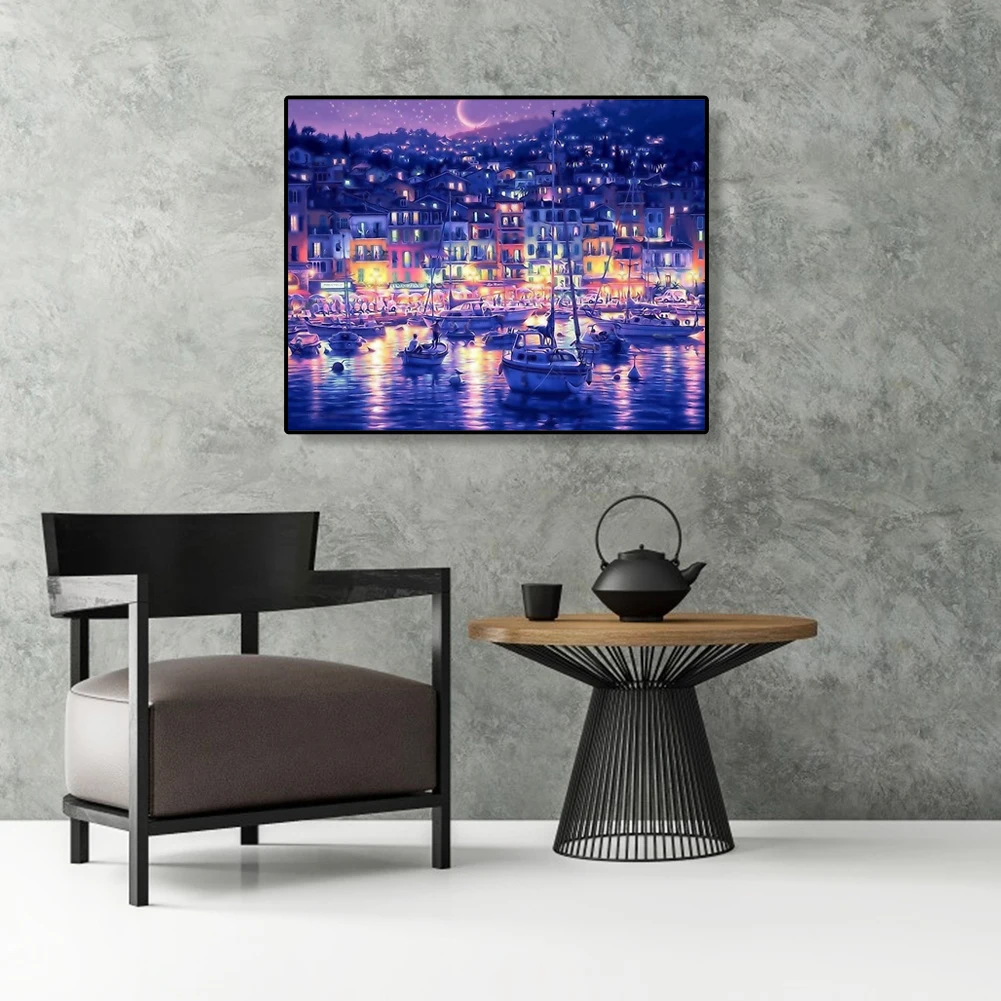 Oil Painting Decor Night Sky Ship Street Boat Frameless Canvas By Numbers Nature Landscape Pictures DIY For Home Decoration Gift
Oil Painting Decor Night Sky Ship Street Boat Frameless Canvas By Numbers Nature Landscape Pictures DIY For Home Decoration Gift
