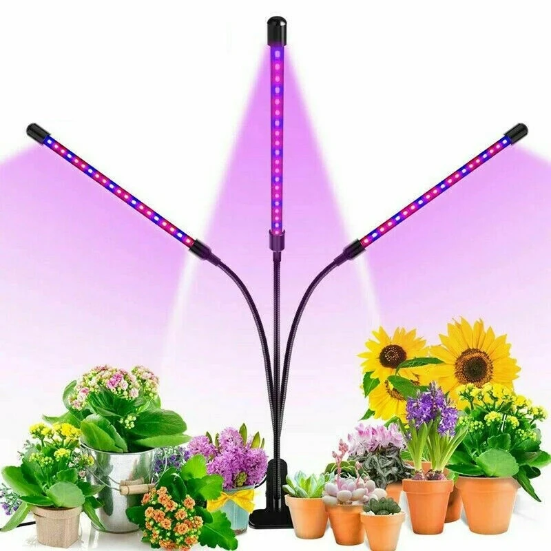30W Triple Head Plant Growing Lamps with Clip for Indoor Plants Hydroponics Programmable Timer Allows Auto On Off
30W Triple Head Plant Growing Lamps with Clip for Indoor Plants Hydroponics Programmable Timer Allows Auto On Off