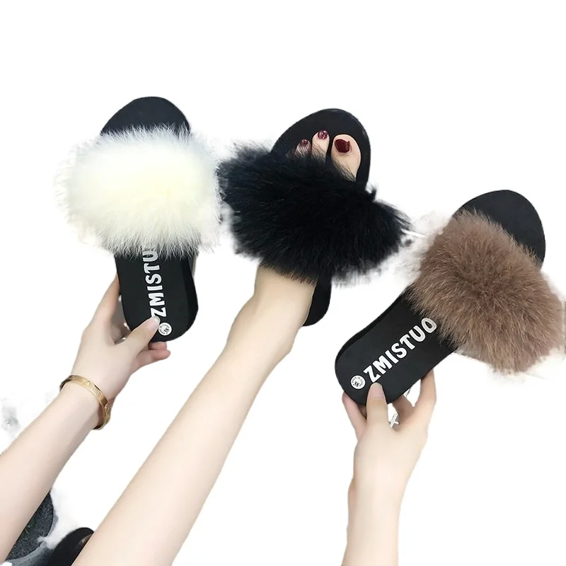 Fashion Real Fox Hair Slippers Spring and Summer New Korean Version of Women Wear A Word of Hair Fur Slippers Woman Shoes
Fashion Real Fox Hair Slippers Spring and Summer New Korean Version of Women Wear A Word of Hair Fur Slippers Woman Shoes