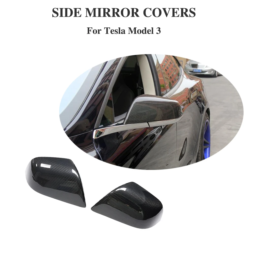 Dry Carbon Car Rearview Mirror Covers Caps for Tesla Model 3 2017-2020 , Gloss / Matte Black Side Mirror Caps Covers 
Dry Carbon Car Rearview Mirror Covers Caps for Tesla Model 3 2017-2020 , Gloss / Matte Black Side Mirror Caps Covers