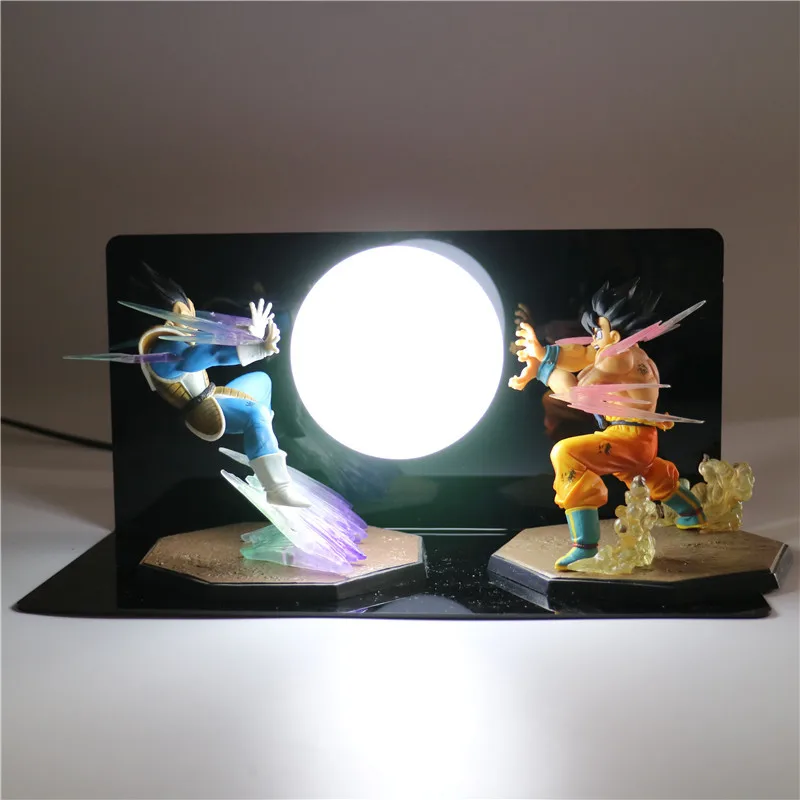 3D Светодиодная лампа DBZ Son Goku VS Vegeta Luminaria детский ночсветильник для спальни