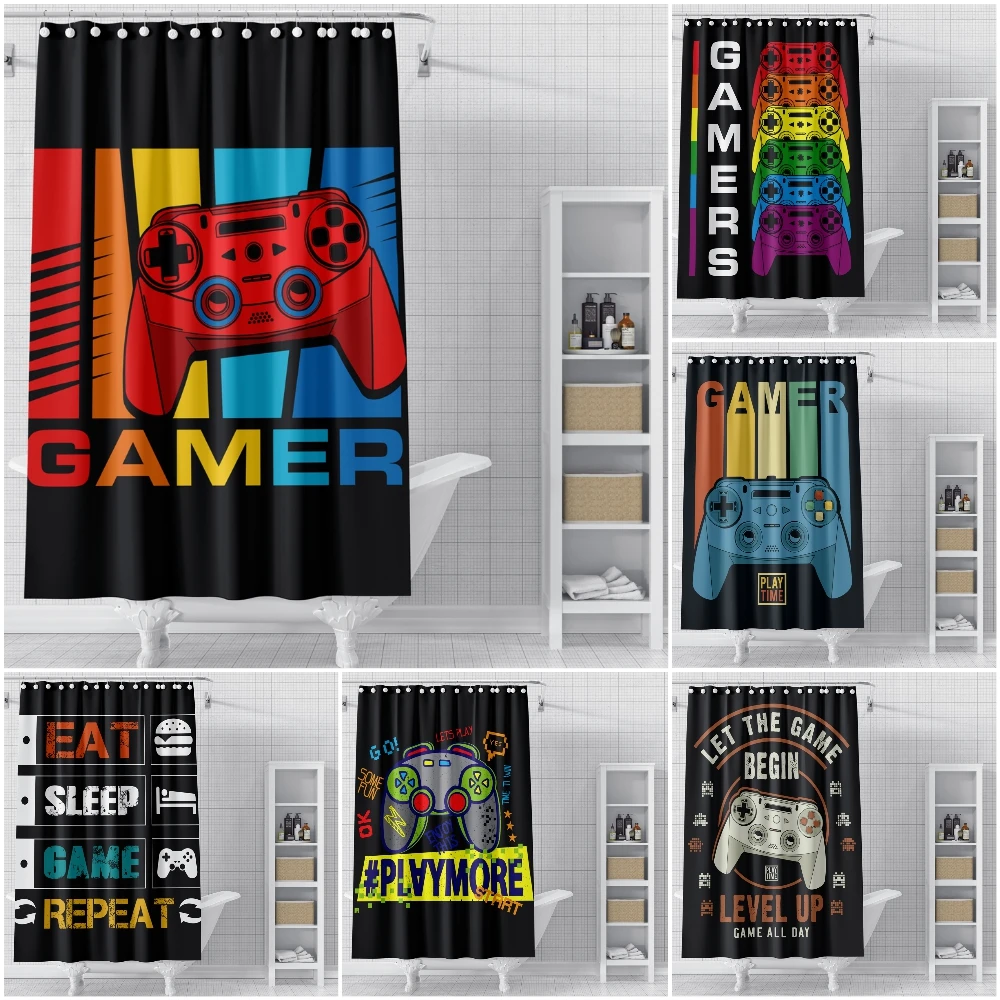 Gamepad Bathroom Shower Curtain Gamer Waterproof Shower Curtain Kids Boys Teens Video Game Shower Curtain With Hooks
Gamepad Bathroom Shower Curtain Gamer Waterproof Shower Curtain Kids Boys Teens Video Game Shower Curtain With Hooks