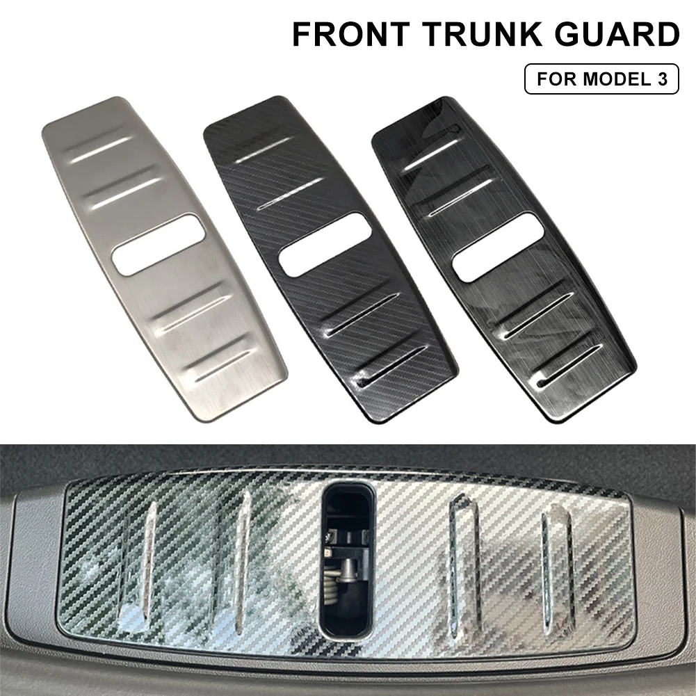 Tesla Model 3 stainless steel hood / front luggage / door sill plate carbon fiber machine protection cover trim plate
Tesla Model 3 stainless steel hood / front luggage / door sill plate carbon fiber machine protection cover trim plate