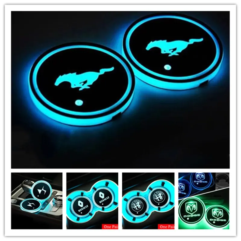 1pcs Car Cup lights Anti-slip Coaster For bmws audis vws renault ford tesla Kia maserati Car multicolor Drink Holder Logo Light
1pcs Car Cup lights Anti-slip Coaster For bmws audis vws renault ford tesla Kia maserati Car multicolor Drink Holder Logo Light