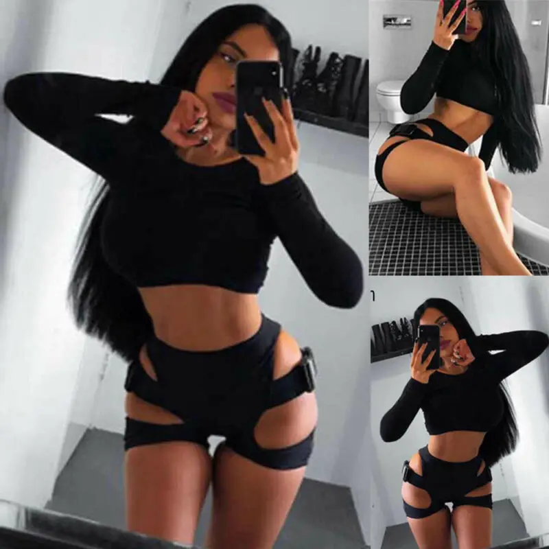 Women Sexy High Waist Hollow Out Shorts Buckle Biker Pants Solid Color Elastic Bandage Mini Shorts Sport Club Wear
Women Sexy High Waist Hollow Out Shorts Buckle Biker Pants Solid Color Elastic Bandage Mini Shorts Sport Club Wear