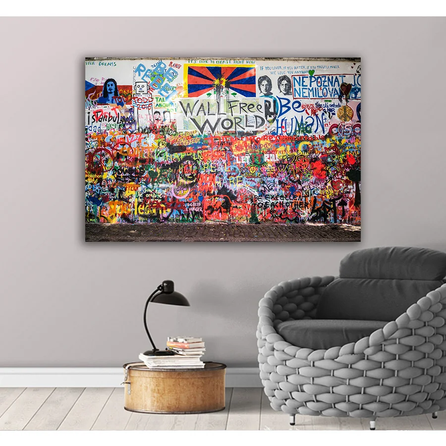 

British Satire Pictures Street Wall Graffiti Art Canvas Paintings Abstract Art Printing Monkey and Freedom Posters Art