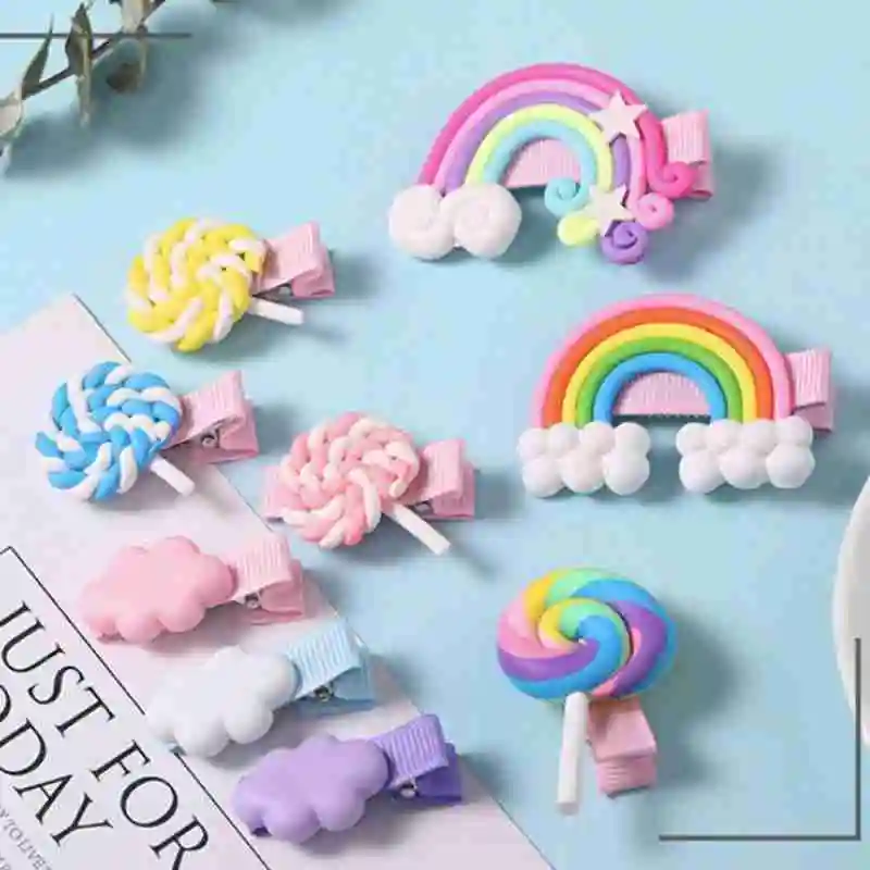 1Piece Rainbow Lollipop Cute Children Hairpin Hair Hair Headdress Barrettes Ornament Accessories Hairclip For Girls Clips K K6X6
1Piece Rainbow Lollipop Cute Children Hairpin Hair Hair Headdress Barrettes Ornament Accessories Hairclip For Girls Clips K K6X6