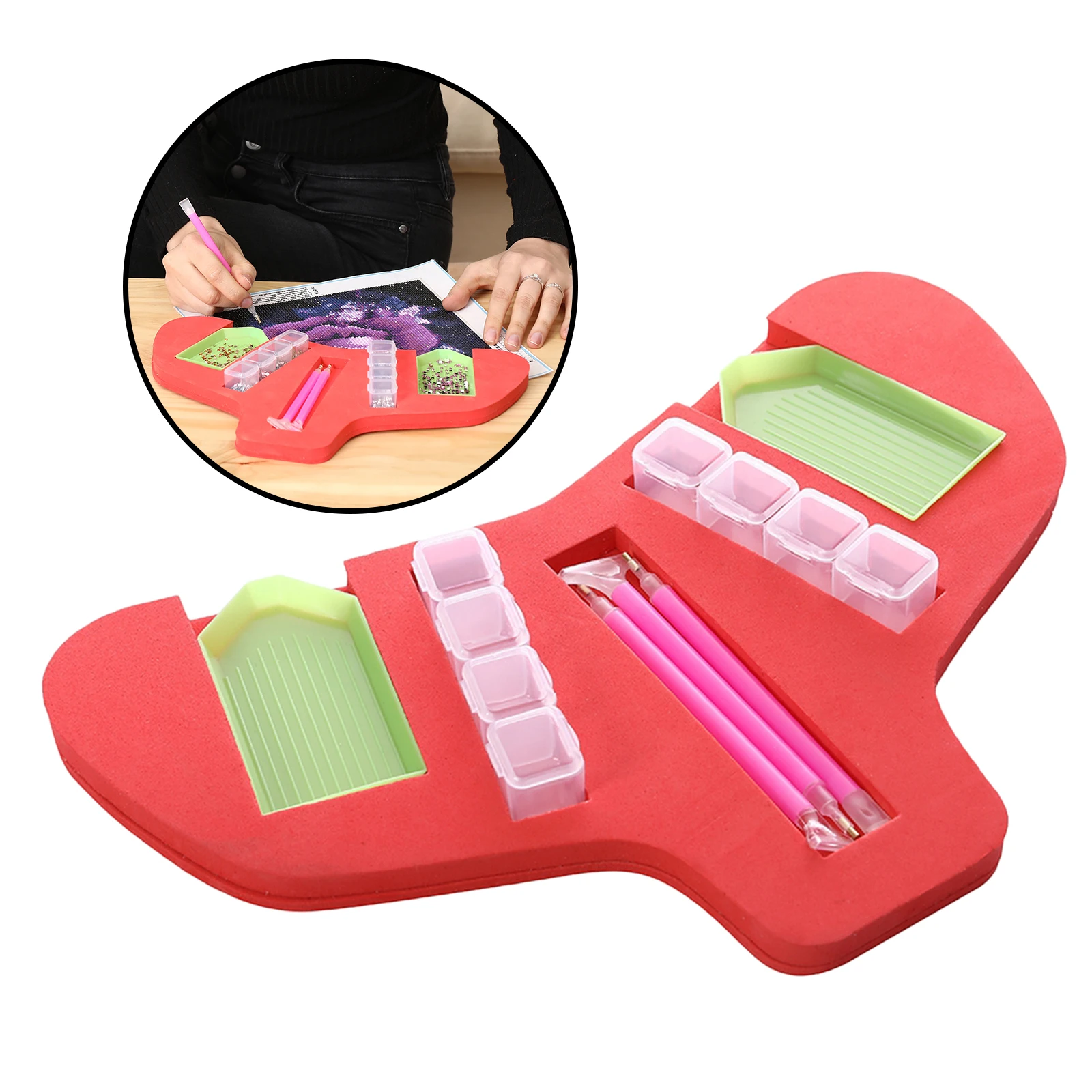 Anti-Slip Tools Trays Diamond Painting, Holding Tray 5D Diamonds Storage
Anti-Slip Tools Trays Diamond Painting, Holding Tray 5D Diamonds Storage