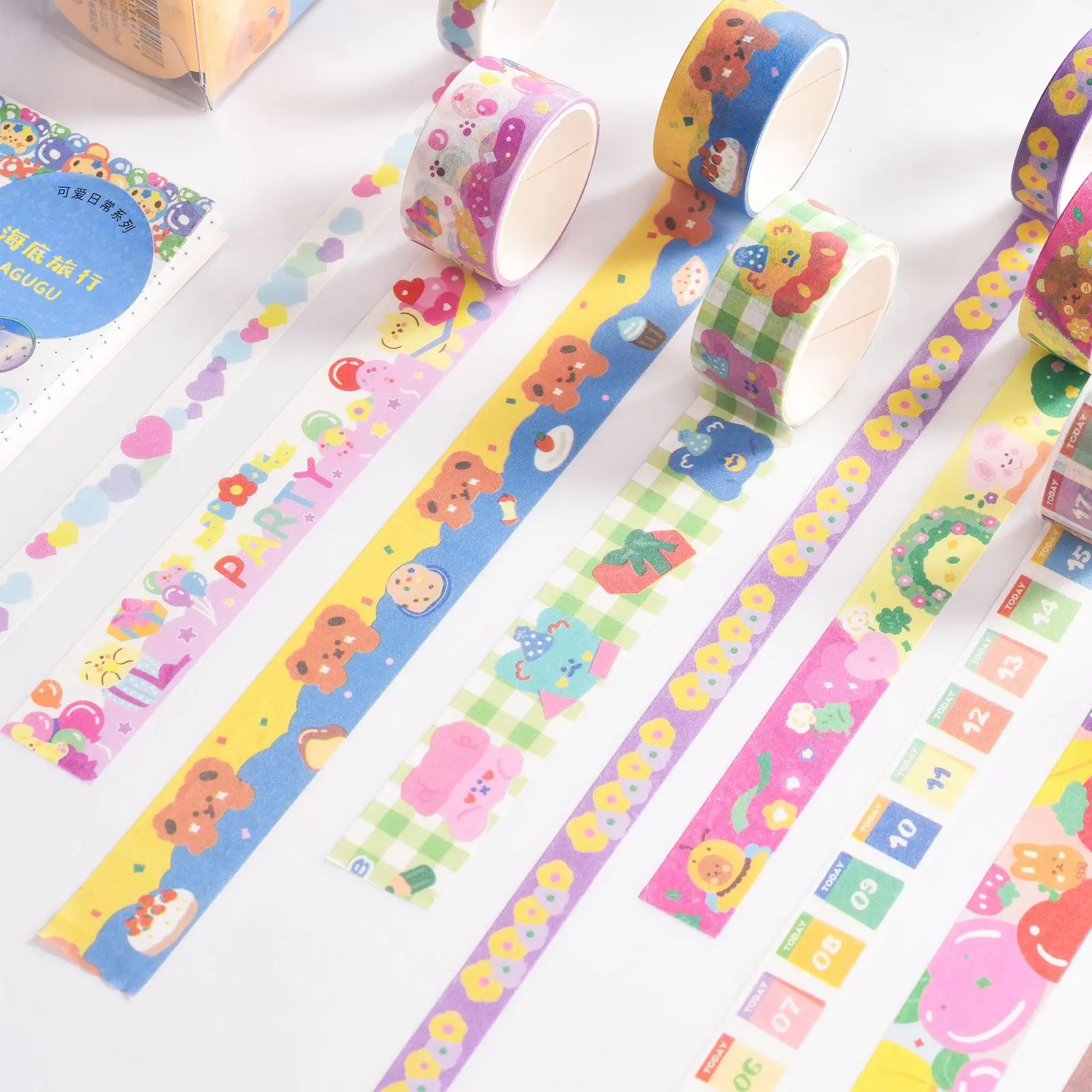 5PCS/SET washi Tapes kawaii Cartoon Masking Tape 8 Design 20mm for Journaling Sticker Decorate Bear Bunny Scrapbook Stationery
5PCS/SET washi Tapes kawaii Cartoon Masking Tape 8 Design 20mm for Journaling Sticker Decorate Bear Bunny Scrapbook Stationery