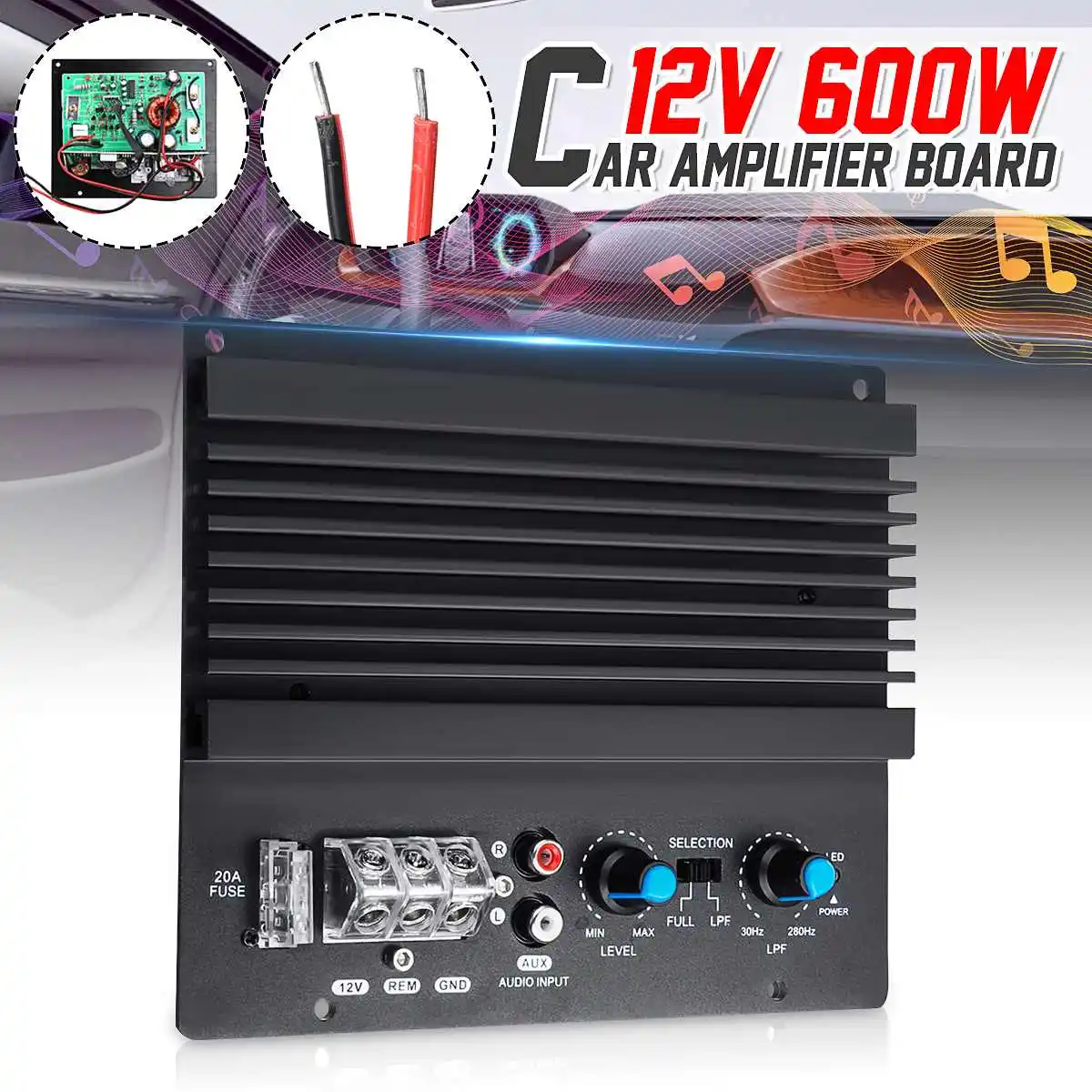 12V 600W Mono Power Amplifier Board Car Audio Powerful Bass Subwoofer Amplifier Board Player Automotive Amplifier Module
12V 600W Mono Power Amplifier Board Car Audio Powerful Bass Subwoofer Amplifier Board Player Automotive Amplifier Module