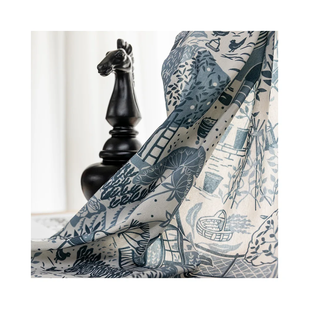 Curtains Modern Minimalist New Polyester Cotton Printed Fabric Curtains for Living Room and For Bedroom
Curtains Modern Minimalist New Polyester Cotton Printed Fabric Curtains for Living Room and For Bedroom