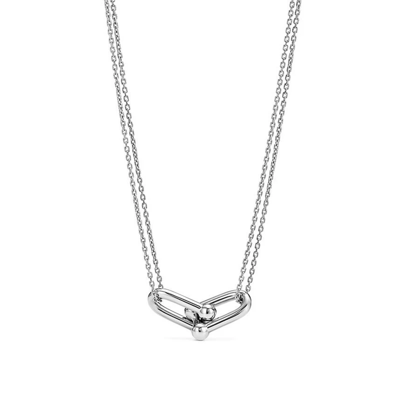 New Design Female S925 Sterling Silver 1:1 Necklaces For Women U-shape Pendant Necklaces Wedding Party Gifts Brand Jewelry
New Design Female S925 Sterling Silver 1:1 Necklaces For Women U-shape Pendant Necklaces Wedding Party Gifts Brand Jewelry