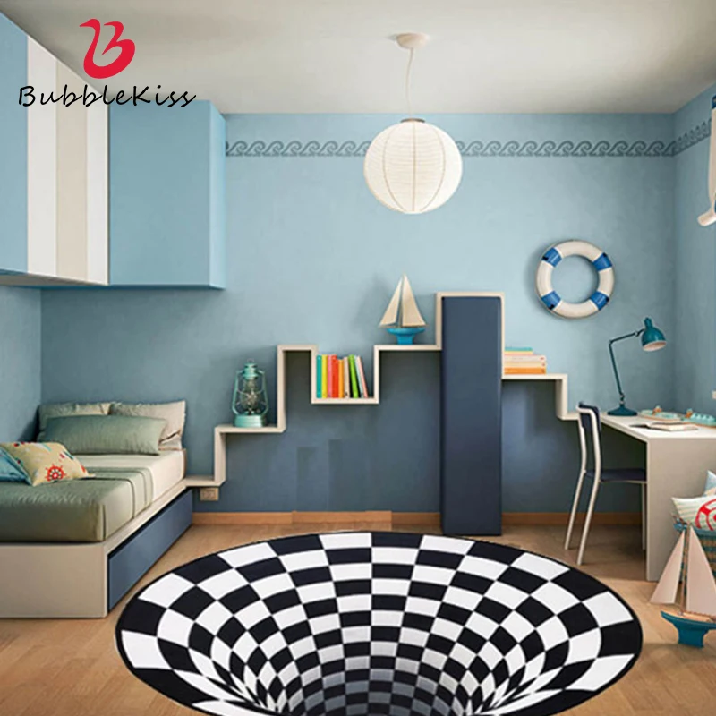Bubble Kiss 2020 New 3D Round Carpet Vortex Illusion Rug Black&White Stereo Vision Mat Living Room Carpet Bedroom Decor Area Rug
Bubble Kiss 2020 New 3D Round Carpet Vortex Illusion Rug Black&White Stereo Vision Mat Living Room Carpet Bedroom Decor Area Rug