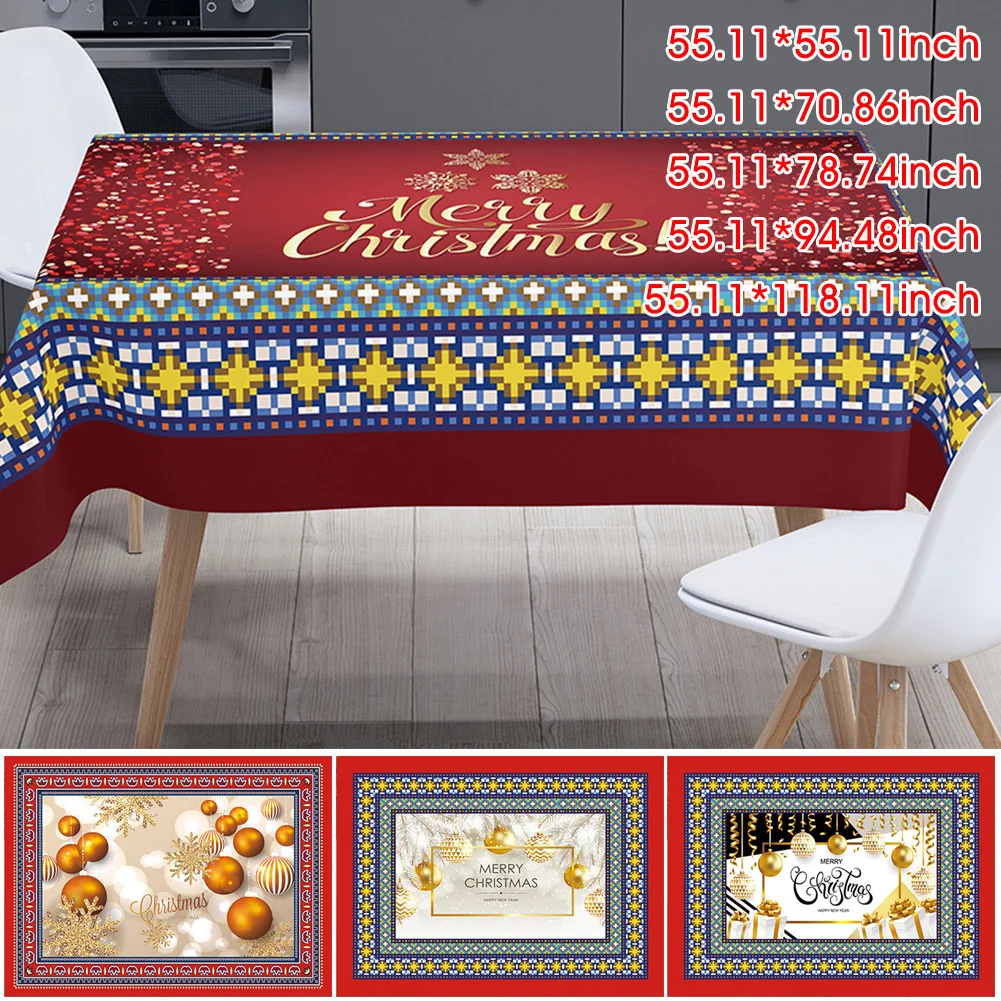 Rectangle Tablecloth Christmas Table Cloth For Home Banquet Party Holiday Tabletop Indoor Outdoor Decoration Dropshipping
Rectangle Tablecloth Christmas Table Cloth For Home Banquet Party Holiday Tabletop Indoor Outdoor Decoration Dropshipping