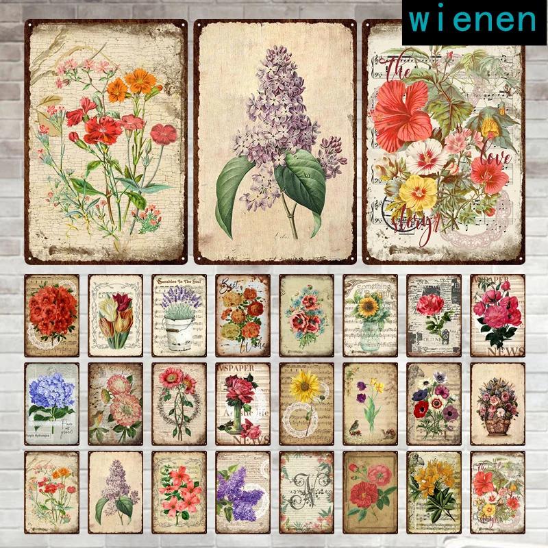 Wall Decor Flower Metal Tin Sign Retro Decoritive Plaque Rose Narcissus Pattern Restaurant Bar Cafe Vintage Metal Decoration
Wall Decor Flower Metal Tin Sign Retro Decoritive Plaque Rose Narcissus Pattern Restaurant Bar Cafe Vintage Metal Decoration