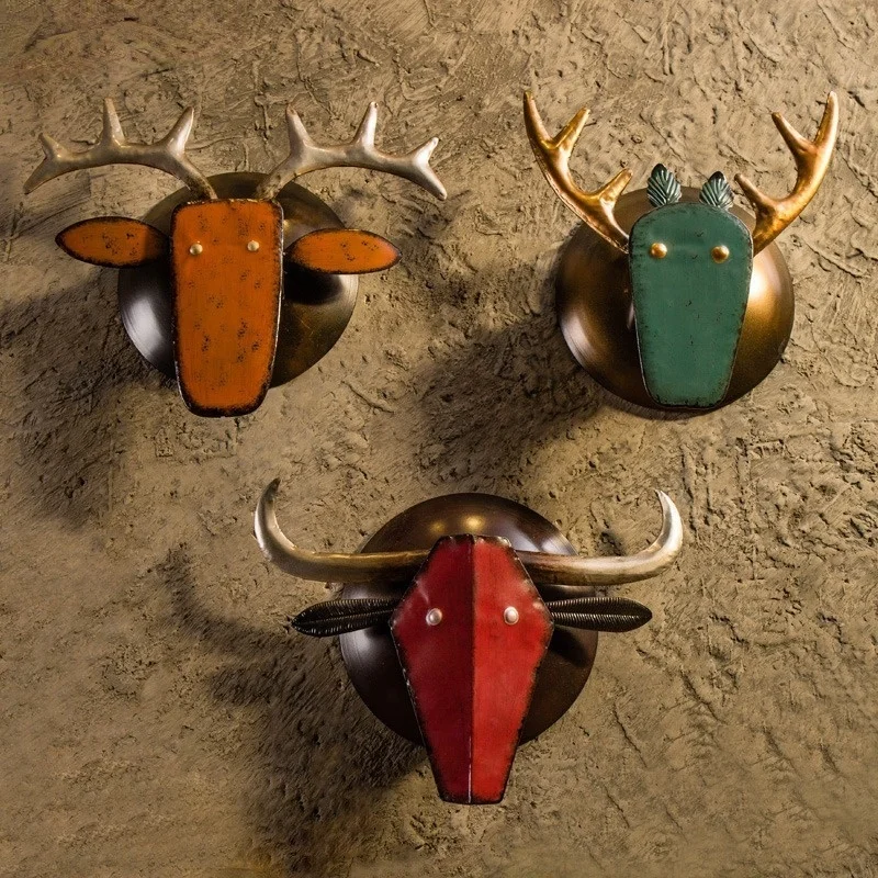 Retro Industrial Wind Wall Decorations Handmade Animal Head Crafts Pendant Bar Restaurant Cafe Hanging Art Wall Ornaments
Retro Industrial Wind Wall Decorations Handmade Animal Head Crafts Pendant Bar Restaurant Cafe Hanging Art Wall Ornaments