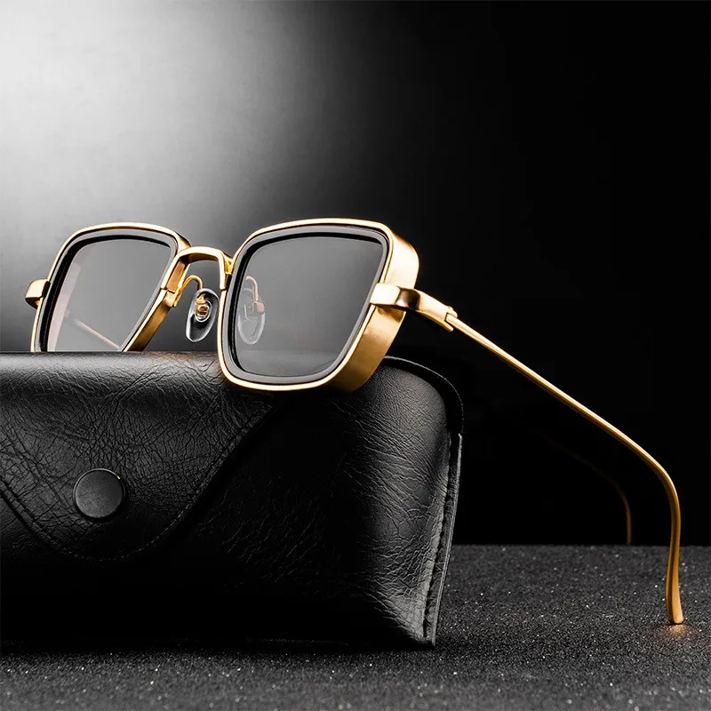 2021 New Steampunk Sunglasses Fashion Men Women Brand Designer Vintage Square Metal Frame Sun Glasses UV400 Eyewear
2021 New Steampunk Sunglasses Fashion Men Women Brand Designer Vintage Square Metal Frame Sun Glasses UV400 Eyewear