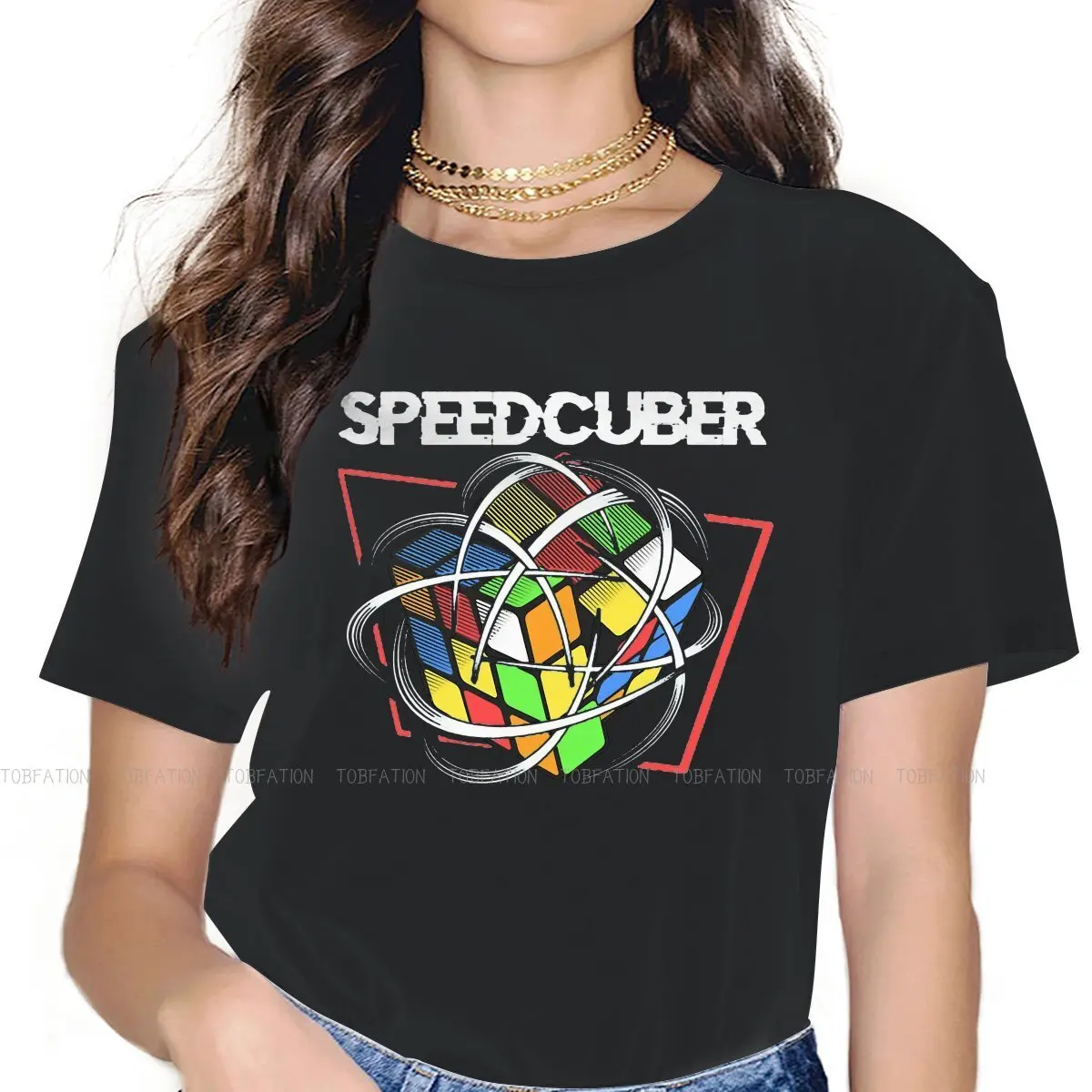 Женская футболка Speedcuber с объемным кубом, базовые футболки для девочек с круглым вырезом, женская футболка 5XL, юмор, хипстерский подарок 
Женская футболка Speedcuber с объемным кубом, базовые футболки для девочек с круглым вырезом, женская футболка 5XL, юмор, хипстерский подарок