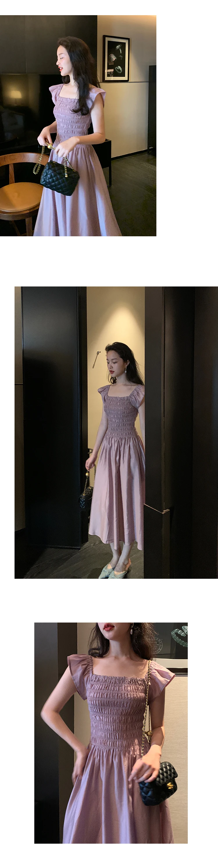 French Style Retro Square-Cut Collar Ruffled Elegant Graceful Dress Women's Summer Waist-Tight Slimming A- line Skirt
French Style Retro Square-Cut Collar Ruffled Elegant Graceful Dress Women's Summer Waist-Tight Slimming A- line Skirt