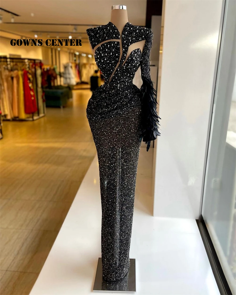 Luxury Black Feathers Evening Dresses Mermaid Formal Dress Women Elegant Party Gown Prom Gowns One Shoulder robe de soirée femme
Luxury Black Feathers Evening Dresses Mermaid Formal Dress Women Elegant Party Gown Prom Gowns One Shoulder robe de soirée femme