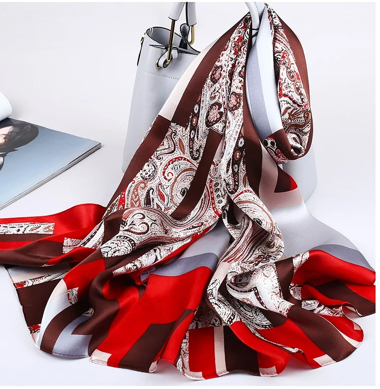 Women's 100% Silk Scarf Vintage Long Shawl Wraps Sunscreen Cape Party Accessories Shiny Smooth Stitching color 175*55CM
Women's 100% Silk Scarf Vintage Long Shawl Wraps Sunscreen Cape Party Accessories Shiny Smooth Stitching color 175*55CM