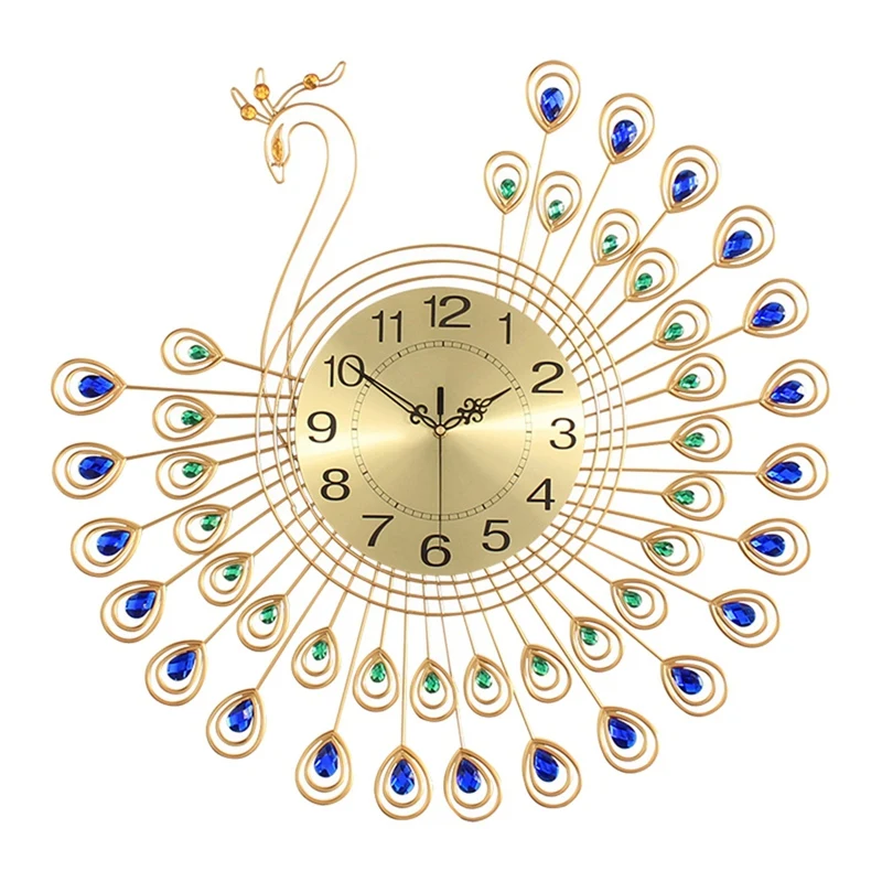 Peacock Wall Clock European Modern Creative Living Room Clock Watch Bedroom Decoration Mute Quartz Wall Clock
Peacock Wall Clock European Modern Creative Living Room Clock Watch Bedroom Decoration Mute Quartz Wall Clock
