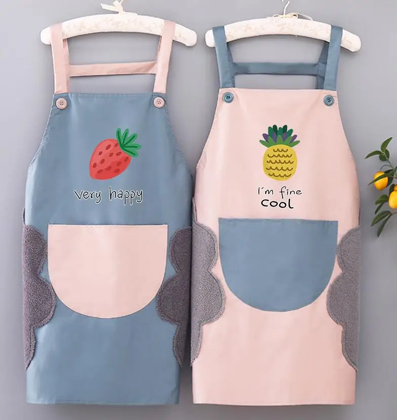 Apron Female Household Kitchen Waterproof Oil-proof Fashion Personality Work Clothes H Shoulder Strap Oil Proof Apron Household
Apron Female Household Kitchen Waterproof Oil-proof Fashion Personality Work Clothes H Shoulder Strap Oil Proof Apron Household