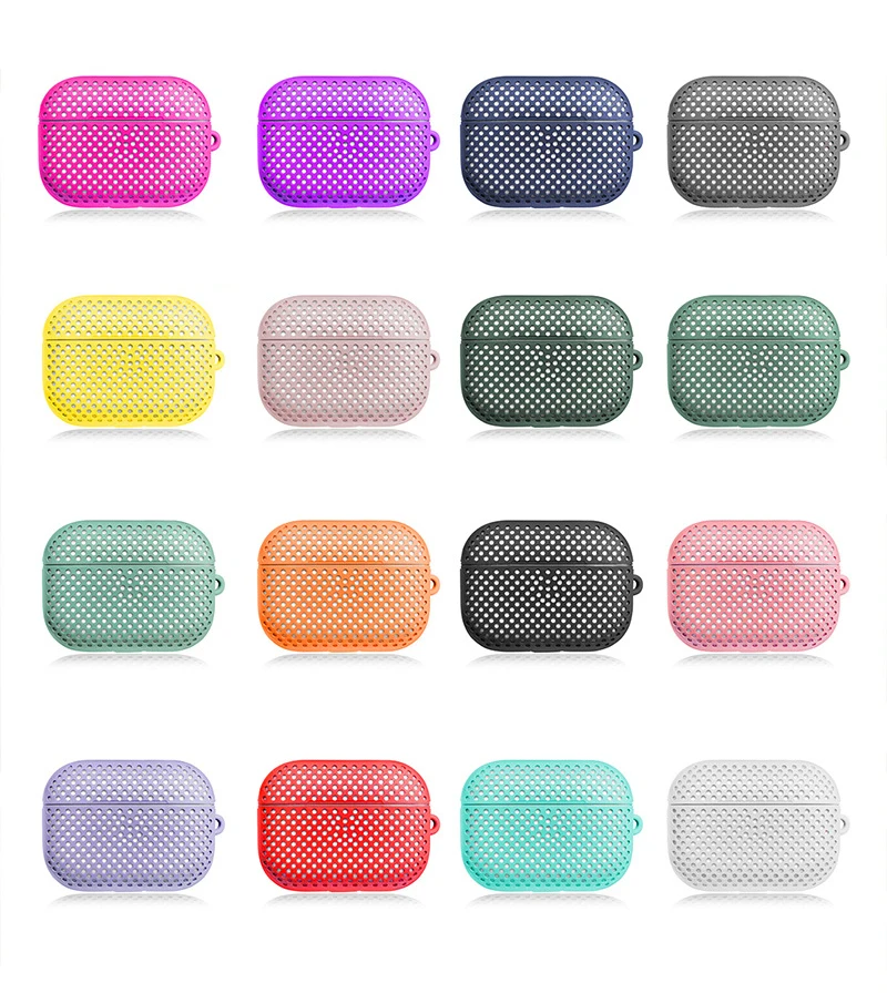 

Earphone Case Protective Cover With Hook For Airpods 1/2 Multiple Colors Available