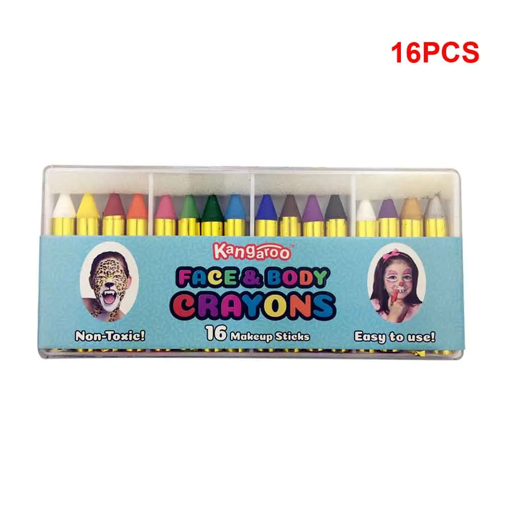 Party Makeup Halloween Christmas School Non Toxic Show Body Pencils Washable For Kids 16 Colors Festival Face Paint Crayons Kit
Party Makeup Halloween Christmas School Non Toxic Show Body Pencils Washable For Kids 16 Colors Festival Face Paint Crayons Kit
