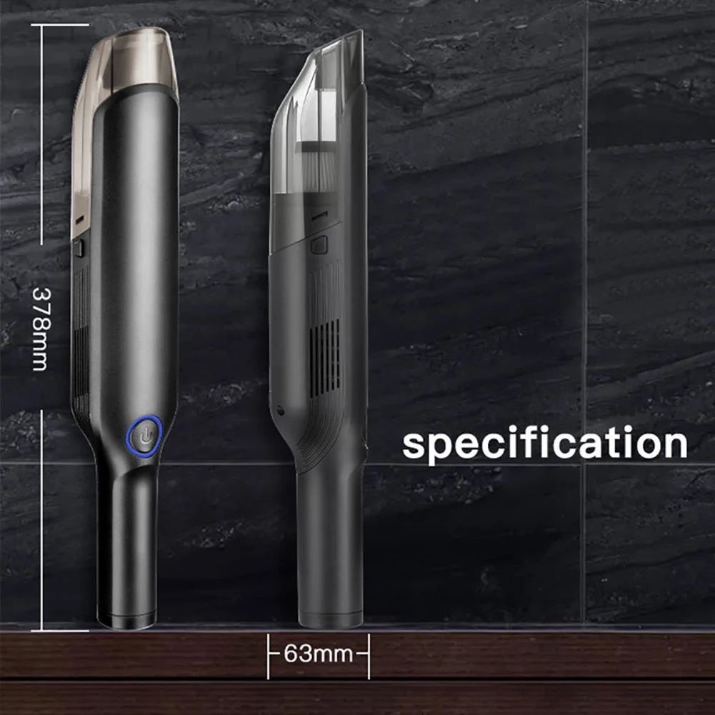 Handheld Wireless Vacuum Powerful Cyclone Suction Rechargeable Car Vacuum Cleaner Wet/Dry Auto Portable for Car Home Pet Hair
Handheld Wireless Vacuum Powerful Cyclone Suction Rechargeable Car Vacuum Cleaner Wet/Dry Auto Portable for Car Home Pet Hair