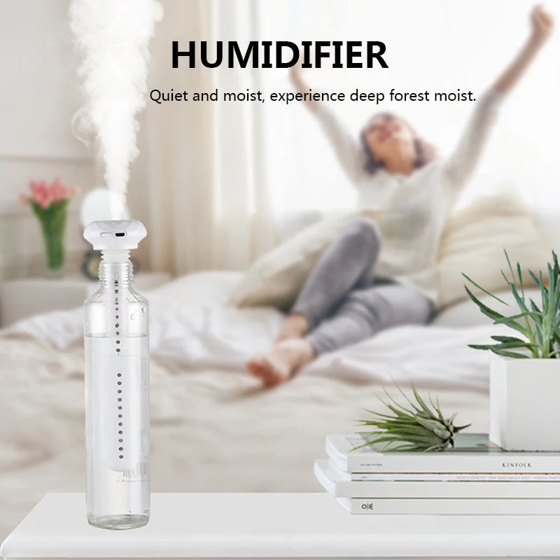 USB Portable Air Humidifier Diamond Bottle Aroma Diffuser Mist Maker For Home Office Humidification Detachable 
USB Portable Air Humidifier Diamond Bottle Aroma Diffuser Mist Maker For Home Office Humidification Detachable